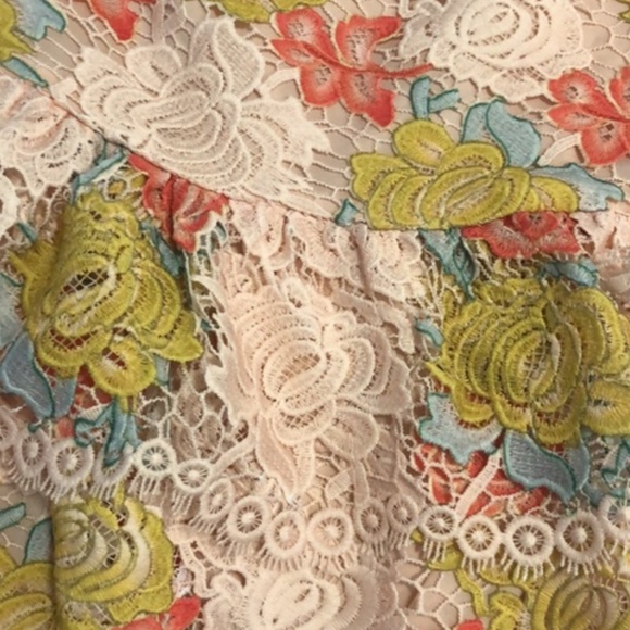 anthropologie floral gardenia lace skirt - Picture 3 of 8